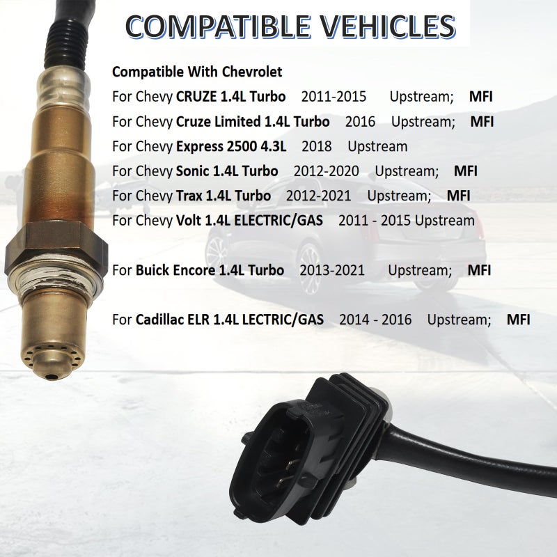 MANATEE 234-4529 213-4764 55572993 Oxygen O2 Sensor Upstream Compatible with Chevrolet Cruze 1.4L 2011-2016, Buick Encore 1.4L 2013-2021,Chevrolet Trax Volt Sonic 2012-2021, 55569903 55572993 - Image 3